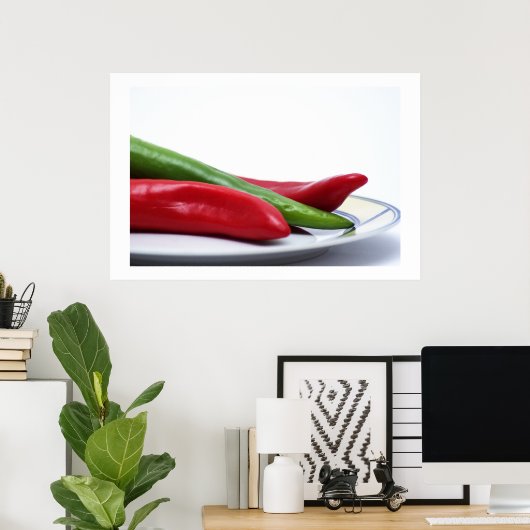 Hete Spaanse peper Poster (Thuiskantoor)