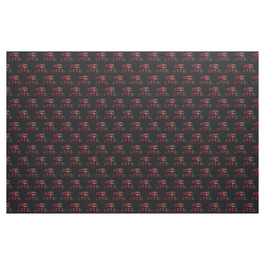 Hete Spaanse peper Stof (Yard (91,4 cm))