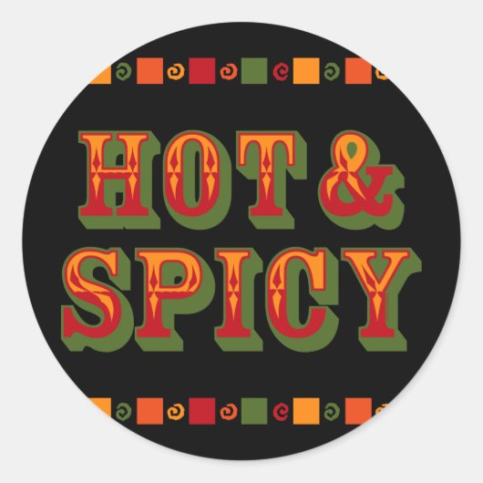 Hete & Spicy Sticker (Voorkant)