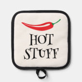 Hete Spul grappige pittige rode cayenne chilipeper Pannenlap (Voorkant)