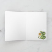 Hete spul! kleine marshmallow roostende draak kaart (Binnen)