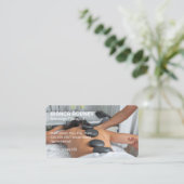 Hete Stenen Massage | Spa Visitekaartje (Staand voorkant)