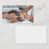 Hete Stenen Massage | Spa Visitekaartje (Voorkant / Achterkant)
