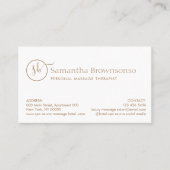 Hete Stenen Spa Ontwikkeling Massage Visitekaartje (Voorkant)