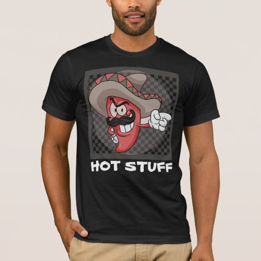 HETE STUFF GRAPPIG MEXICAANS PEPPER HOTTIE T-SHIRT (Voorkant)