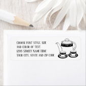 Hete Thee - Theepot en Theebekers Etiket (Insitu)