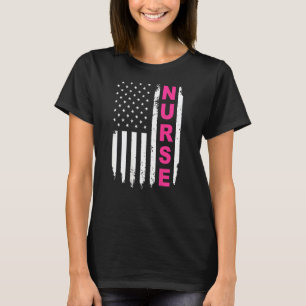 Hete Trend Trots om een Amerikaanse Verpleegster T-shirt