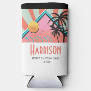 Hete Tropische Strand Bachelorfeest Seltzer Blikjeskoeler