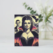 hete vampier vrouw briefkaart (Staand voorkant)