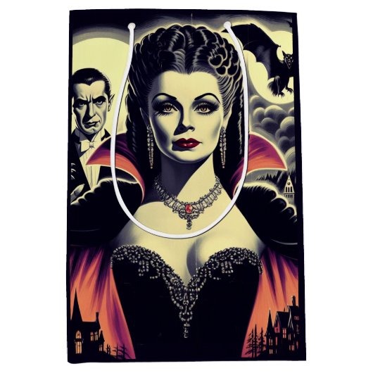  hete vampier vrouw medium cadeauzakje (Voorkant)