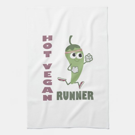 Hete Vegan Runner Theedoek (Verticaal)