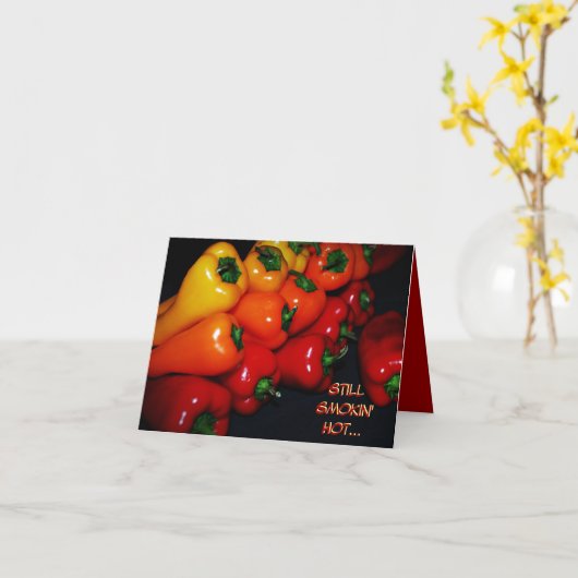 Hete verjaardag Kaart (Gele Bloem)