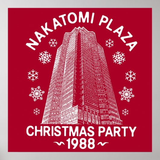 HETE VERKOPER Die Hard Kerstmis Nakatomi Plaz Poster (Voorkant)
