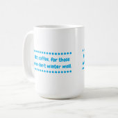 hete winter koffiemok (Voorkant links)