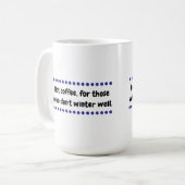 hete winter koffiemok (Voorkant links)