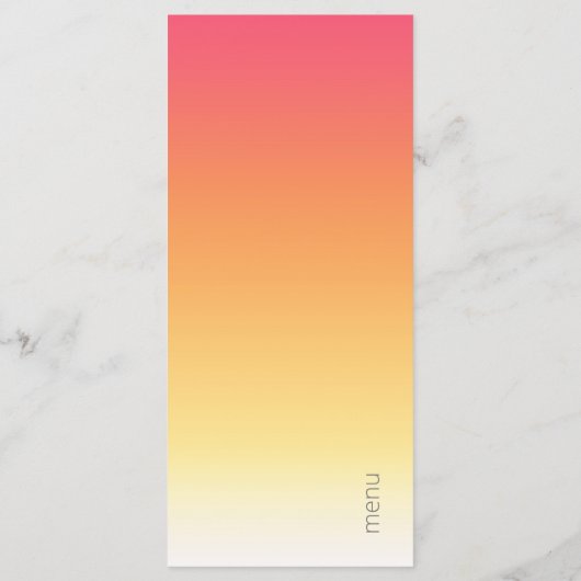 Hete zomer-ID741 van het trottoir Menu (Achterkant)