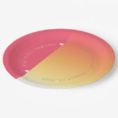 Hete zomer-ID741 van het trottoir Papieren Bordje (Gekanteld)