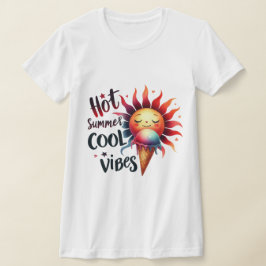 Hete zomer koele vibes t-shirt