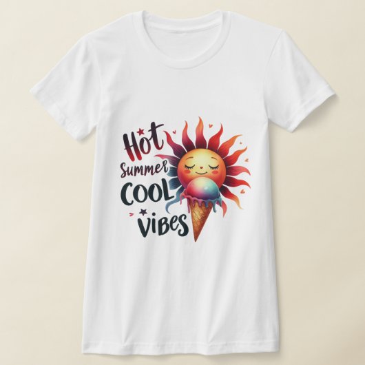 Hete zomer koele vibes t-shirt (Laagn)