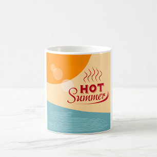 Hete Zomer Vintage Retro Vibes Koffiemok