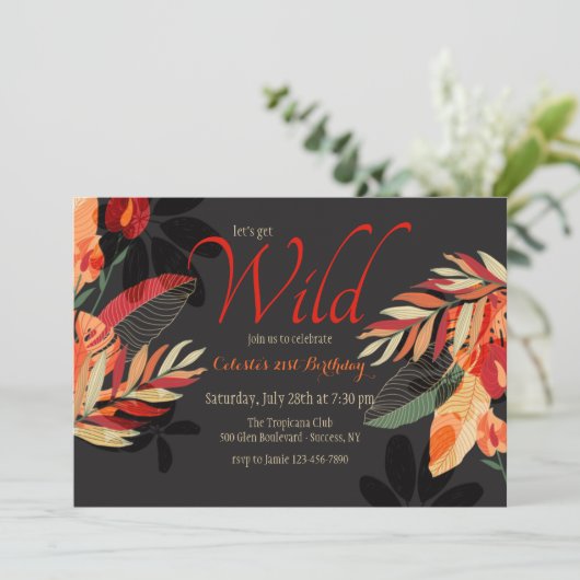 Hete Zomerfeest Kaart (Staand voorkant)