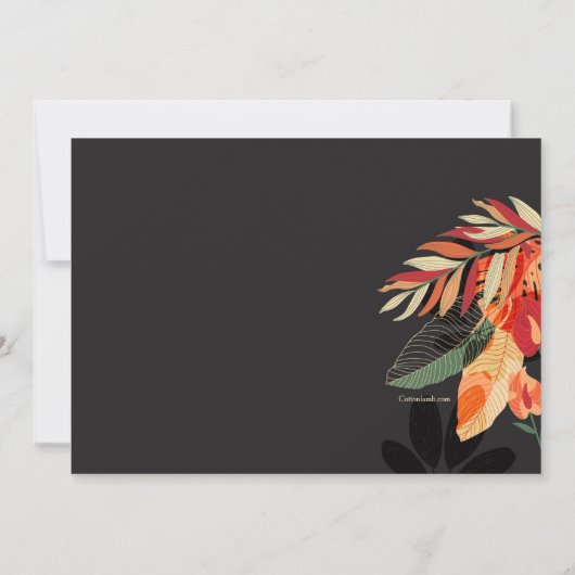 Hete Zomerfeest Kaart (Achterkant)