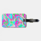 Hete Zomervibes Abstract Bagagelabel (Achterkant horizontaal)