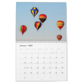 Heteluchtballon 2026 kalender (Jan 2027)