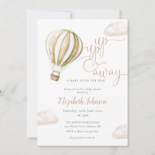 Heteluchtballon All In One Neutrale Baby Shower Kaart