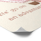 Heteluchtballon Avonturen Poster Retro Muurkunst (Hoek)