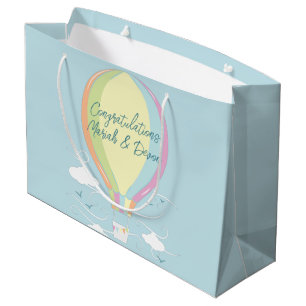 Heteluchtballon Baby Shower Vintage Groot Cadeauzakje