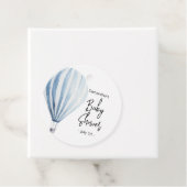 Heteluchtballon - babyshower bedankjes labels (In situ)
