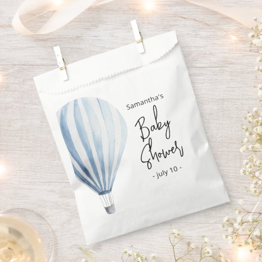 Heteluchtballon - babyshower bedankzakje (Geknipt)