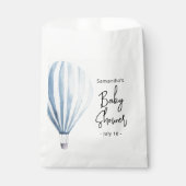 Heteluchtballon - babyshower bedankzakje (Voorkant)