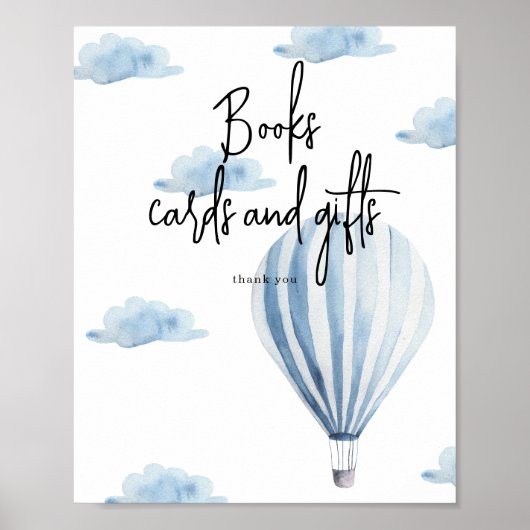 Heteluchtballon - Boeken kaarten en cadeaus Poster (Voorkant)