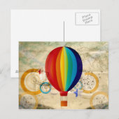 Heteluchtballon Briefkaart (Voorkant / Achterkant)