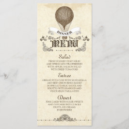  heteluchtballon bruiloft diner menu