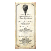  heteluchtballon bruiloft programma (Voorkant)