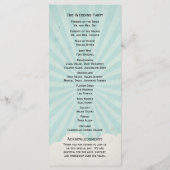  heteluchtballon bruiloft programma programmakaart (Achterkant)