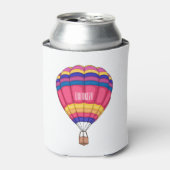 Heteluchtballon cartoon illustratie  blikjeskoeler (Blikje Voorkant)
