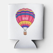 Heteluchtballon cartoon illustratie  blikjeskoeler (Voorkant)