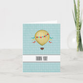  heteluchtballon dank u bedankkaart (Voorkant)