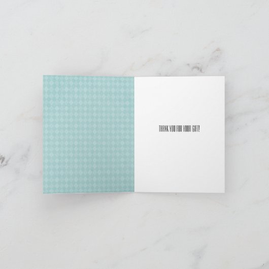  heteluchtballon dank u bedankkaart (Binnen)