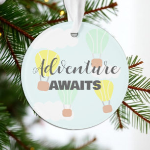 Heteluchtballon Geslachtsneutrale Baby Shower Ornament