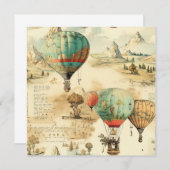  heteluchtballon in een sereen landschap (10) (Voorkant / Achterkant)