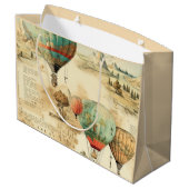 heteluchtballon in een sereen landschap (10) groot cadeauzakje (Achterkant Gekanteld)