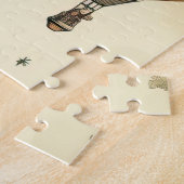  heteluchtballon in een sereen landschap (10) legpuzzel (Zijkant)