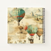  heteluchtballon in een sereen landschap (10) notitieboek (Achterkant)
