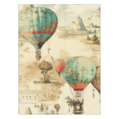 heteluchtballon in een sereen landschap (10) tafelkleed (Voorkant)