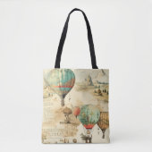  heteluchtballon in een sereen landschap (10) tote bag (Voorkant)